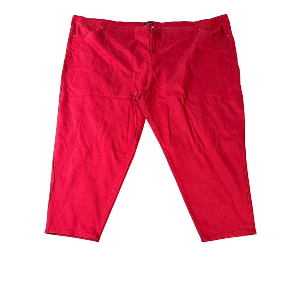 2/$30 NEW Universal Standard Red Seine High Rise Skinny Jeans 27” Scooter 40 - Picture 1 of 11